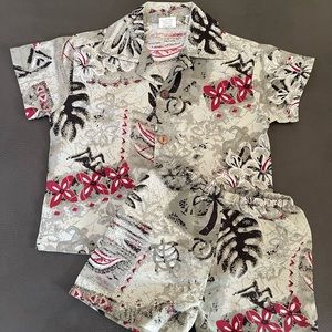 Toddler aloha shirt and shorts